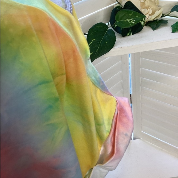 White Birch Pink and Yellow Soft Short Sleeve Tee Med 1319 - Picture 7 of 7